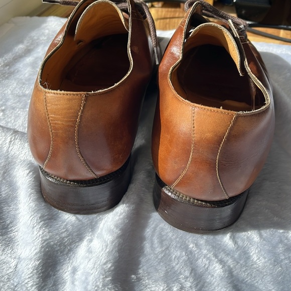 100% leather Mariano Campanile men’s oxfords size 8.5 IT which is US Mens 9.5 - Picture 8 of 13